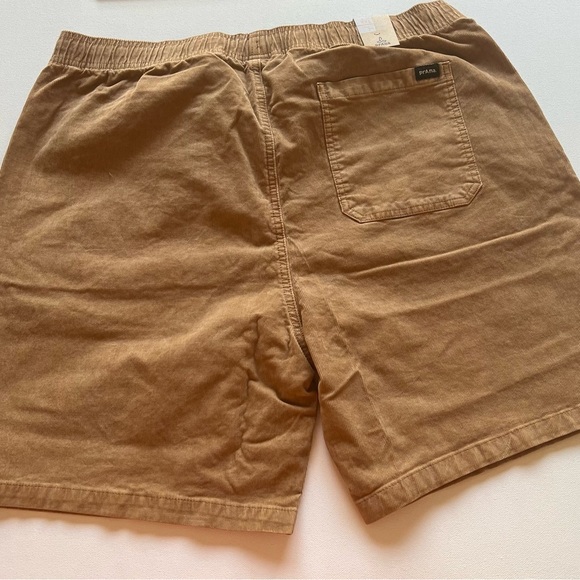 Prana Canyon Camp Pull On Shorts ORGANIC COTTON Earthbound 2XL Tan NWT $75 (D4) - Picture 9 of 11